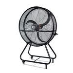 Ventilador de Piso V100 Móvel Preto com 3 Pás 100cm 220V