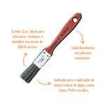 Trincha Média para Parede 3/4" 395 Atlas