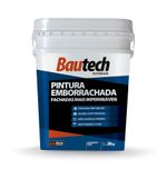 Tinta Acrílica Fosco Emborrachada Branco 20Kg Bautech