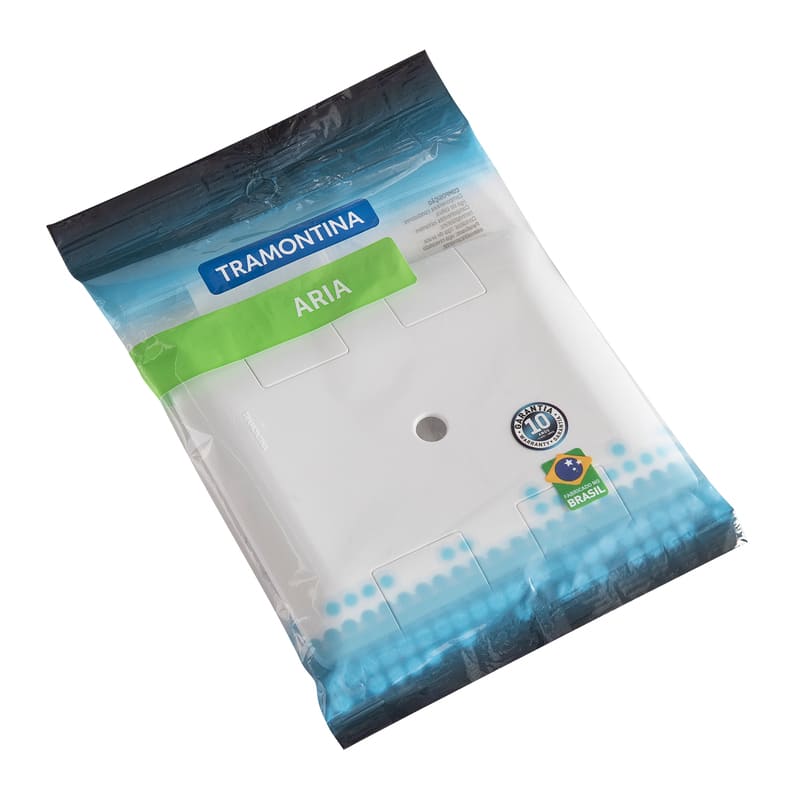 Placa Saída de Fio 4x4 Branca Aria