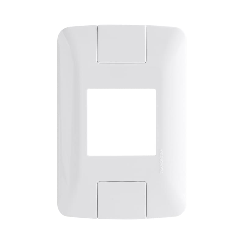 Placa 2 Postos Adjacentes 4x2 Branca Aria