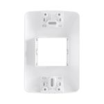 Placa 2 Postos Adjacentes 4x2 Branca Aria