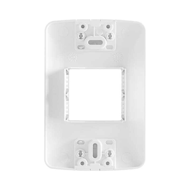 Placa 2 Postos Adjacentes 4x2 Branca Aria