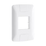 Placa 2 Postos Adjacentes 4x2 Branca Aria