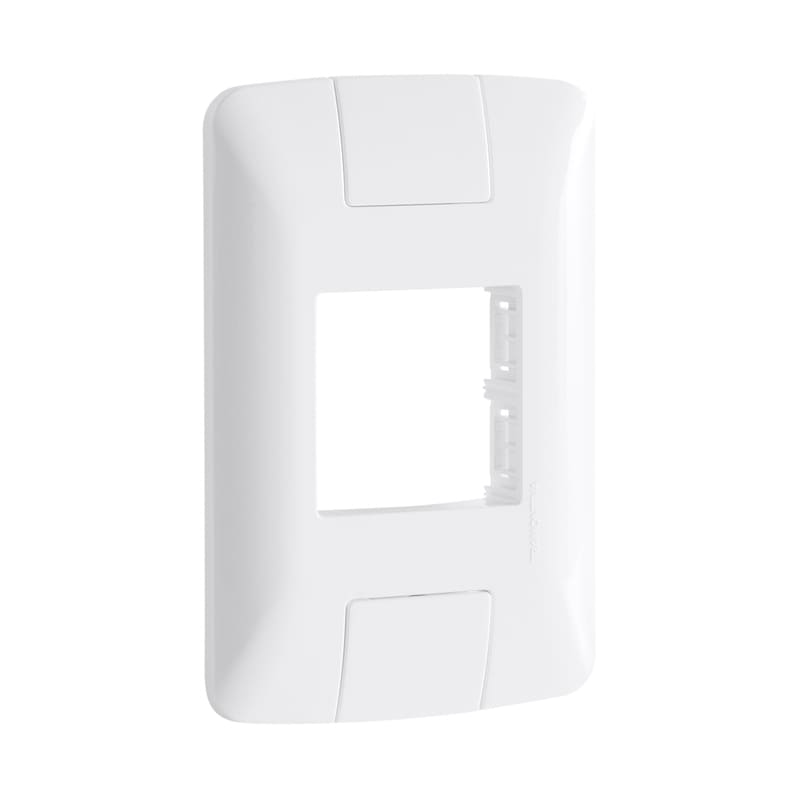 Placa 2 Postos Adjacentes 4x2 Branca Aria