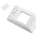 Placa 2 Postos Adjacentes 4x2 Branca Aria