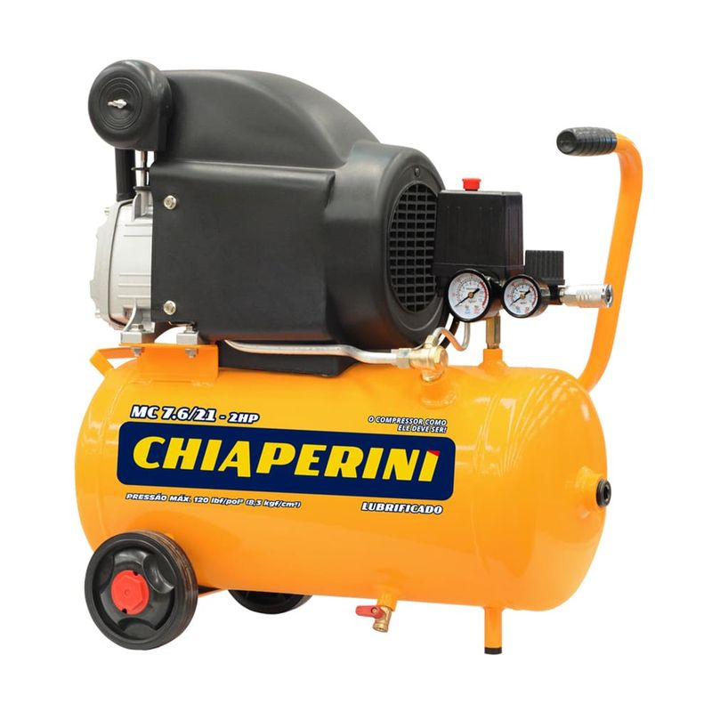 Motocompressor 21L 7,6 pés 120LBS 2HP MC 7.6/21 220V Chiaperini