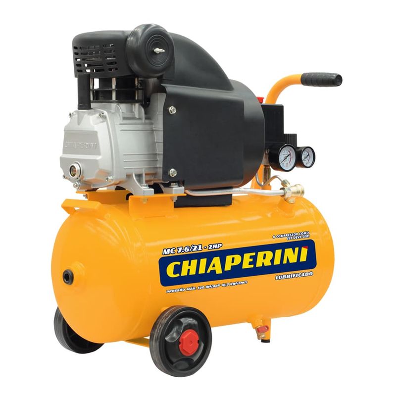 Motocompressor 21L 7,6 pés 120LBS 2HP MC 7.6/21 220V Chiaperini