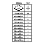 Espaçador Cruzeta Plus 1mm Transparente c/ 500 Peças Promax