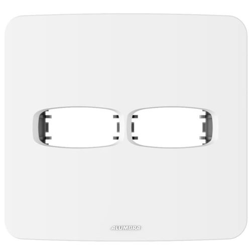 Placa 2 Postos Separados 4x4 com Suporte Gracia Alumbra