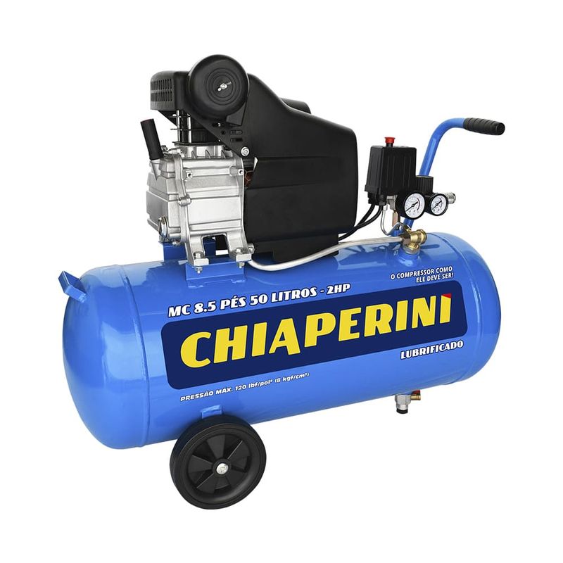 Motocompressor 50L 8,5 pés 120LBS 2HP MC 8.5/50 127V Chiaperini