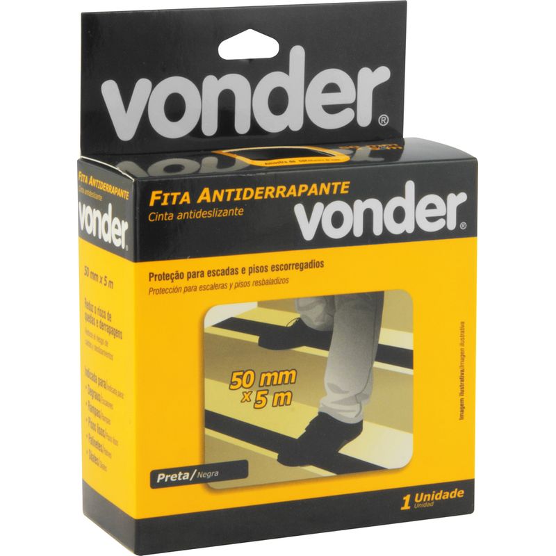 Fita Antiderrapante 50mmx5m Preto