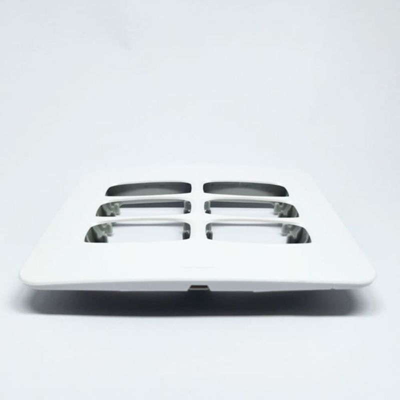 Placa 6 Postos 4x4 com Suporte Branca Gracia