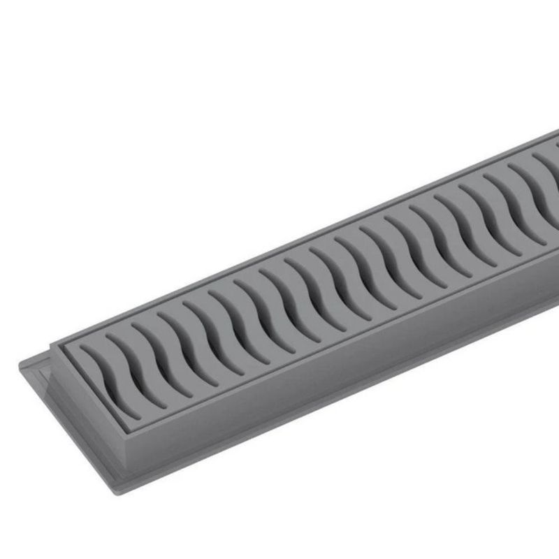 Ralo Linear com Grelha Cinza 50cm Tigre