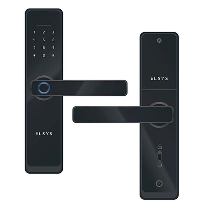 Fechadura Digital de Embutir com Biometria e Wifi DE4000B Preto
