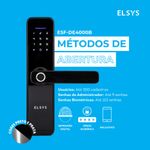 Fechadura Digital de Embutir com Biometria e Wifi DE4000B Preto