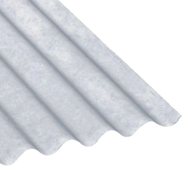 Telha Ondulada Cimentícia Cinza 5mm 2,44x1,10m Multilit