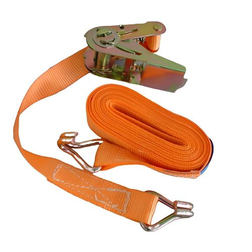 Cinta de Amarração com Catraca e Gancho J 25mmx3m Laranja Itacorda