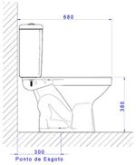 Kit Vaso Sanitário com Caixa Acoplada Aspen 3/6L Branco Deca