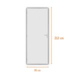 Kit Porta Lisa Colméia Branco Ecomadeiral Esquerdo 212x85cm