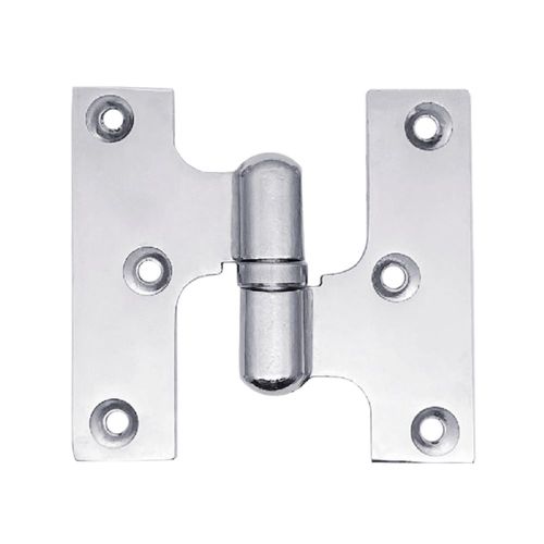 Dobradiça Torpedo Esquerda 3"X2.1/2" até 10Kg Zamac Cromado 02 Peças