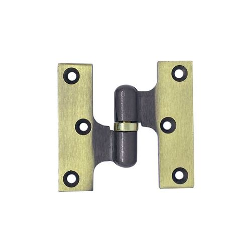 Dobradiça Torpedo Direita 3"X2.1/2" até 10Kg Latonada Oxidada 02 Peças