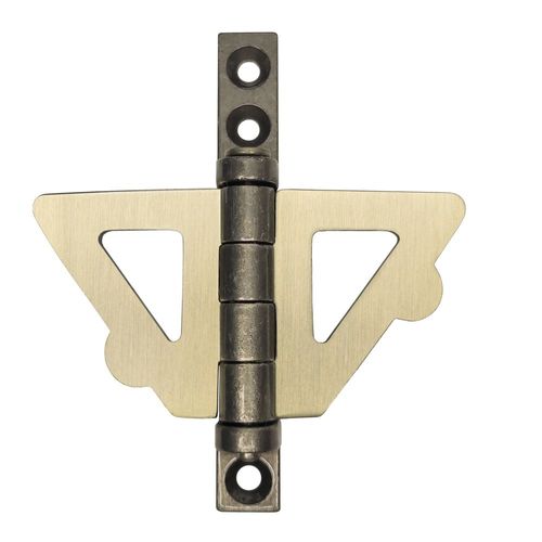 Borboleta Lisa para Janela Guilhotina Zamac Latonado Oxidado 02 Peças