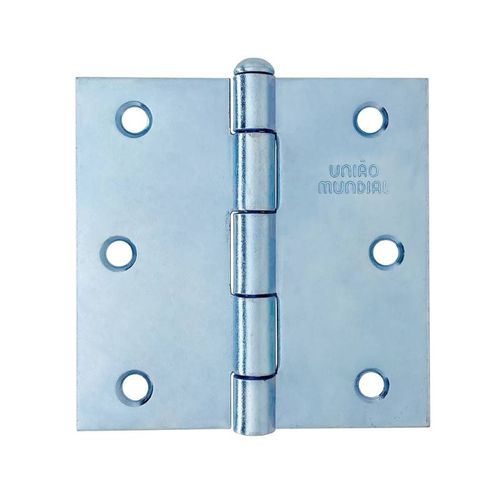 Dobradiça Pino Reversível 3"X3" até 24Kg Galvanizada 03 Peças