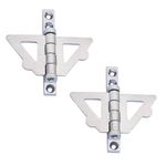 Borboleta Lisa para Janela Guilhotina Zamac Cromado 02 Peças