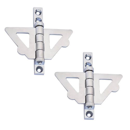 Borboleta Lisa para Janela Guilhotina Zamac Cromado 02 Peças