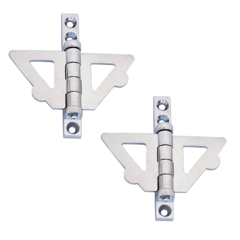 Borboleta Lisa para Janela Guilhotina Zamac Cromado 02 Peças