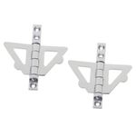 Borboleta Lisa para Janela Guilhotina Zamac Cromado 02 Peças