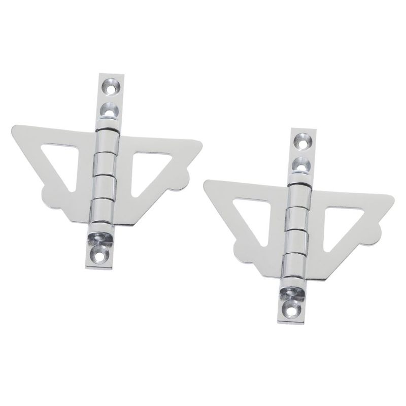 Borboleta Lisa para Janela Guilhotina Zamac Cromado 02 Peças