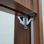 Borboleta Lisa para Janela Guilhotina Zamac Cromado 02 Peças