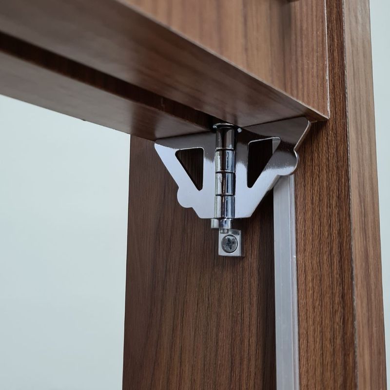 Borboleta Lisa para Janela Guilhotina Zamac Cromado 02 Peças