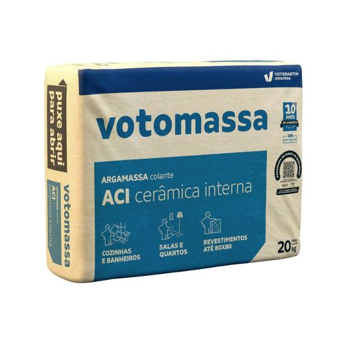 Argamassa Interno Porcelanato Branca 20kg Votorantim