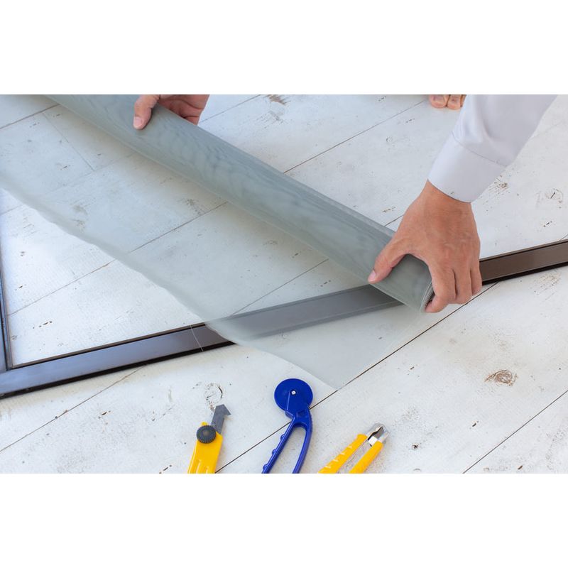 Trava de Encaixe para Tela Mosquiteira Branca 04 Peças