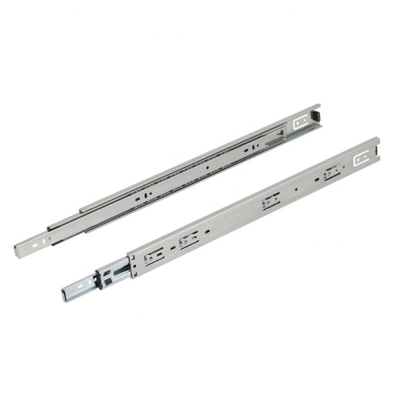 Corrediça Telescópica H45 500mm Até 35Kg 01 Par Zincada