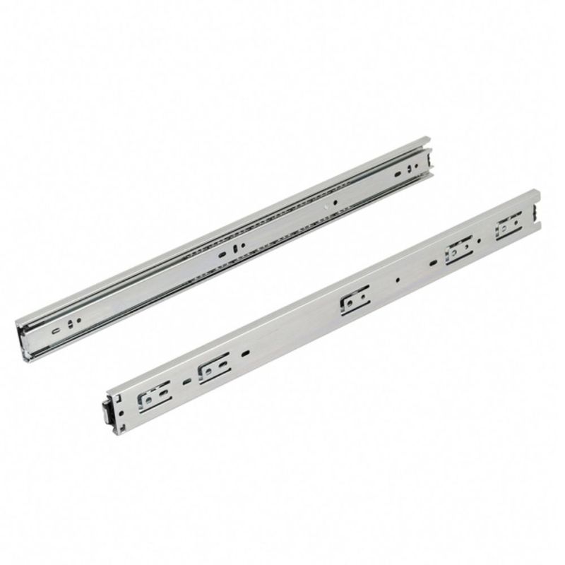 Corrediça Telescópica H45 500mm Até 35Kg 01 Par Zincada