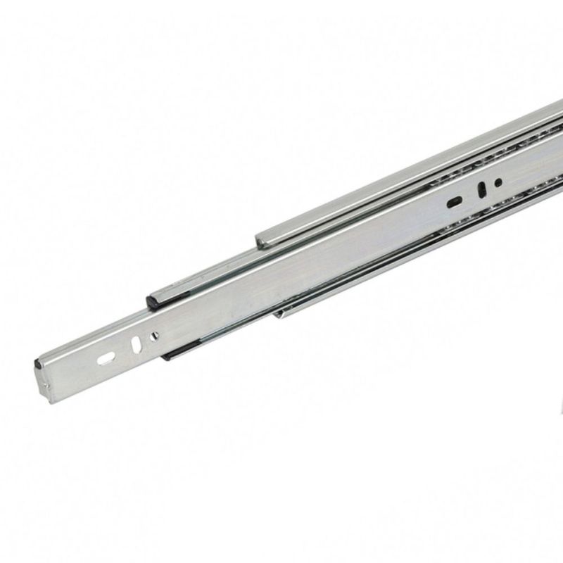 Corrediça Telescópica H45 500mm Até 35Kg 01 Par Zincada