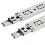 Corrediça Telescópica H45 500mm Até 35Kg 01 Par Zincada