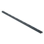 Trilho para Prateleira Simples Encaixe 150cm Preto