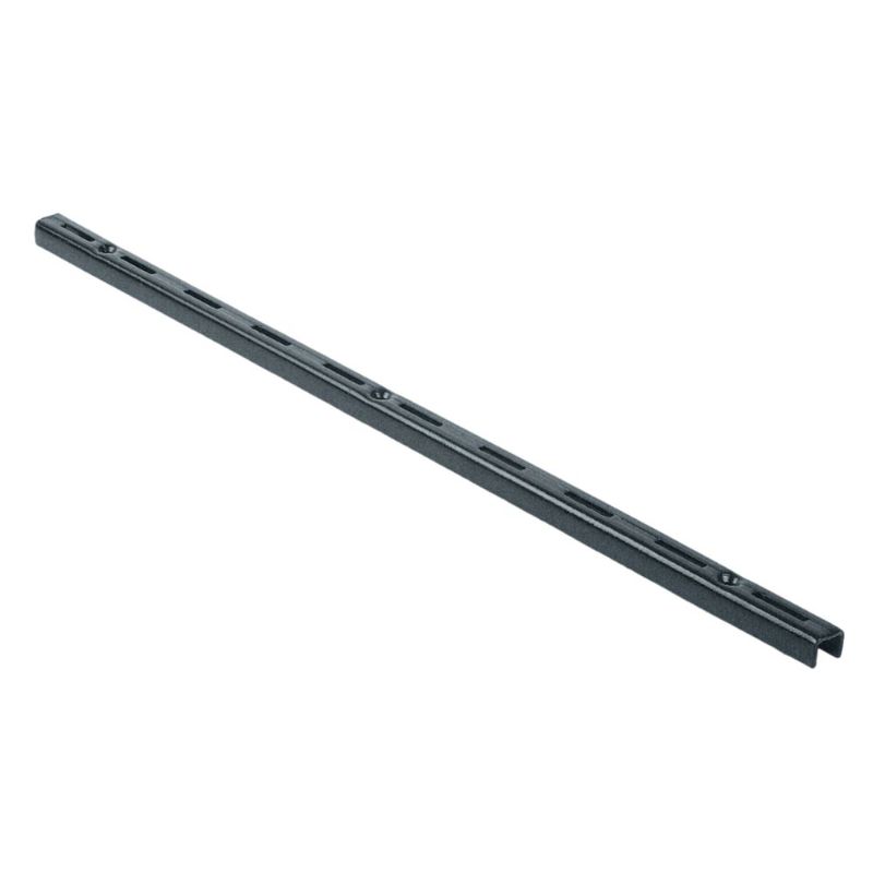 Trilho para Prateleira Simples Encaixe 150cm Preto