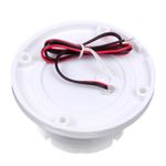 Sirene Piezoelétrica 12V para Parede ou Teto Branca