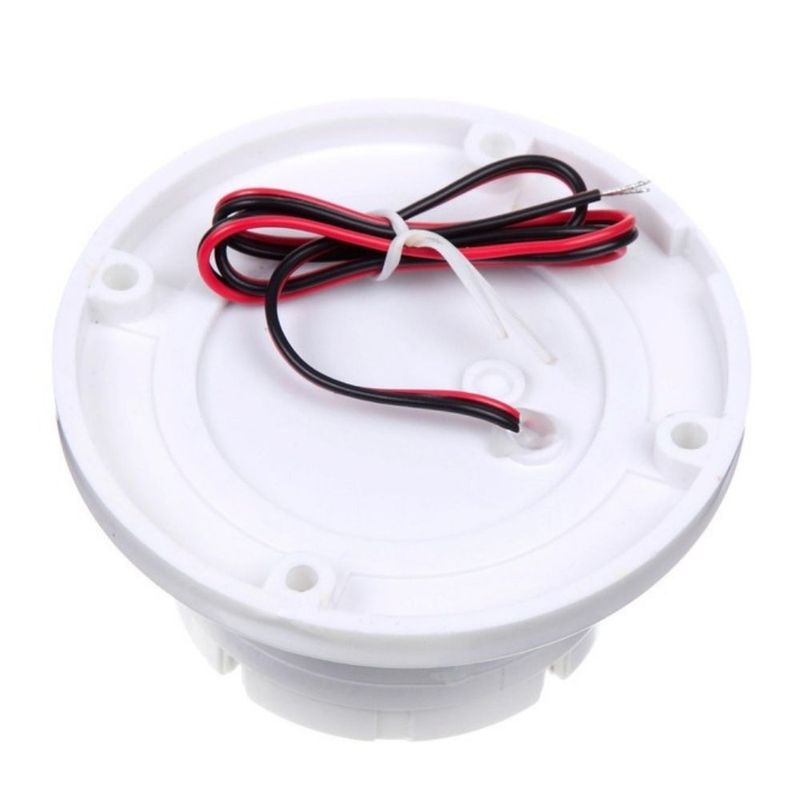 Sirene Piezoelétrica 12V para Parede ou Teto Branca