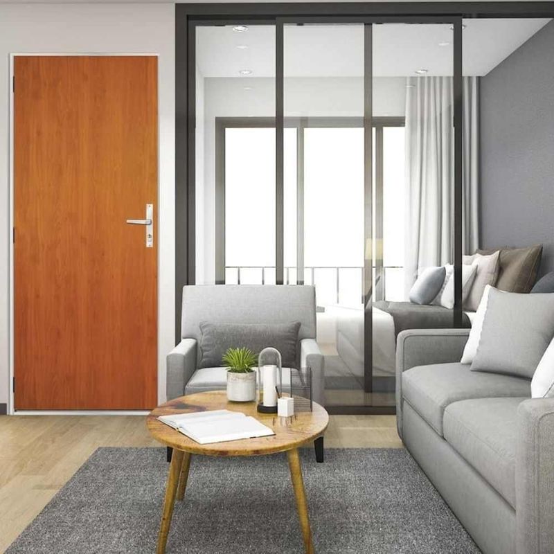 Folha Porta Lisa Colméia Mogno 210x90cm