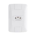 Conjunto Tomada 2P+T 10A/250V 4x2 Branco Aria