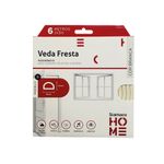 Veda Fresta Auto Adesivo Modelo "D" 2x3mm x 6m Branco