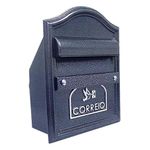 Caixa de Correio Tyane 22x13x28cm Alumínio Preto
