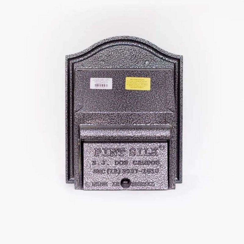 Caixa de Correio Tyane 22x13x28cm Alumínio Preto